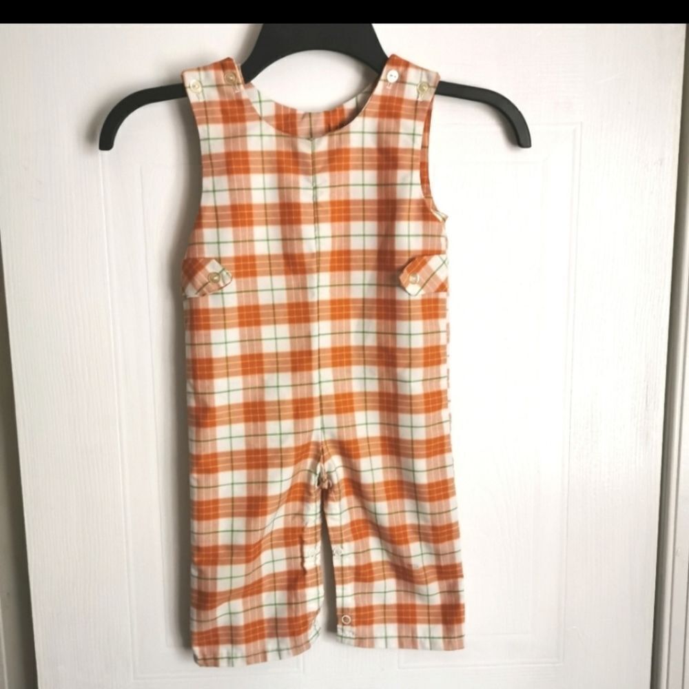Vintage/Handmade plaid Jumpsuit size 12-18 m